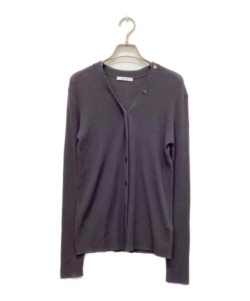 JOURNAL STANDARD（ジャーナルスタンダード）JOURNAL STANDARD (ジャーナルスタンダード) アイスコットン リブ Vカーディガン グレー サイズ:Freeの古着・服飾アイテム