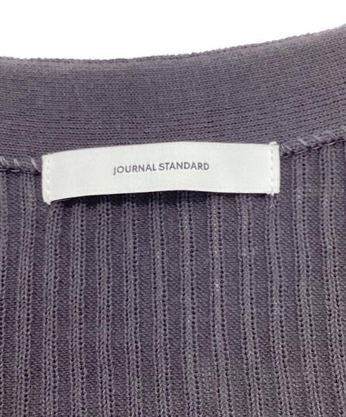 JOURNAL STANDARD（ジャーナルスタンダード）JOURNAL STANDARD (ジャーナルスタンダード) アイスコットン リブ Vカーディガン グレー サイズ:Freeの古着・服飾アイテム