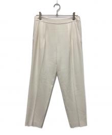 MaxMara（マックスマーラ）の古着「タックパンツ」｜アイボリー