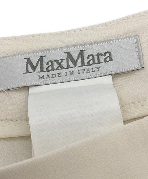 MaxMara（マックスマーラ）MaxMara (マックスマーラ) タックパンツ アイボリー サイズ:42の古着・服飾アイテム