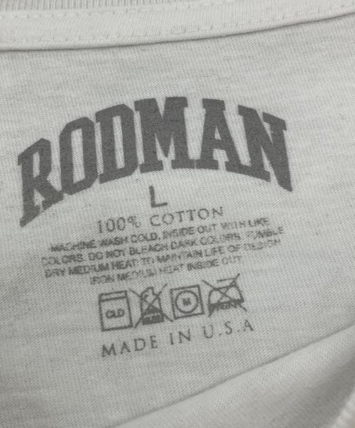 RODMAN（ロッドマン）RODMAN (ロッドマン) プリントTシャツ ホワイト サイズ:Lの古着・服飾アイテム