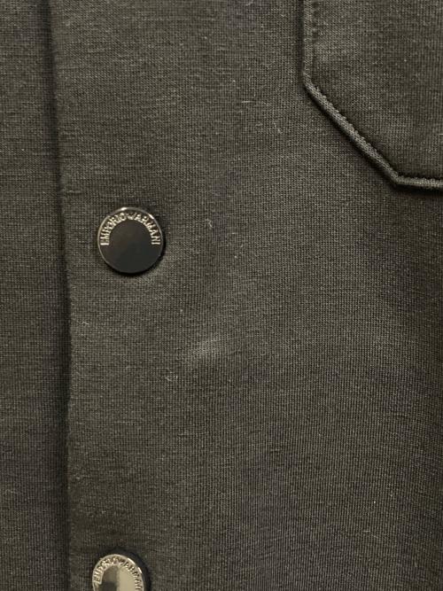 EMPORIO ARMANI（エンポリオアルマーニ）EMPORIO ARMANI (エンポリオアルマーニ) Double Jersey Shirt/ダブルジャージーシャツ ネイビー×ホワイト サイズ:SIZE Lの古着・服飾アイテム