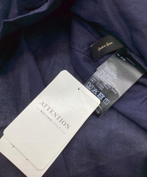 Spick and Span（スピック＆スパン）Spick and Span (スピック＆スパン) コットンリネンドルマンスリーブシャツ ネイビー サイズ:Freeの古着・服飾アイテム