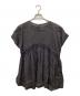 ne quittez pas (ヌキテパ) Ramie Smocking Short Sleeve Blouse ブラック サイズ:Free：7000円