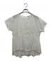 ne quittez pas（ヌキテパ）の古着「Ramie Smocking Short Sleeve Blouse」｜ホワイト