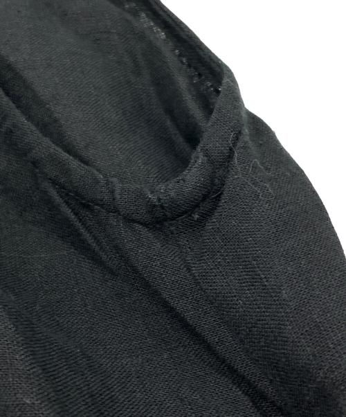 prit（プリット）prit (プリット) リネンフレンチスリーブワンピース ブラック サイズ:Freeの古着・服飾アイテム