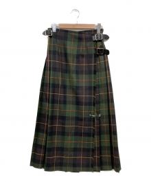 O'NEIL OF DUBLIN（オニールオブダブリン）の古着「Derry Canan キルトスカート」｜オリーブ