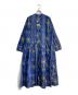 45R (フォーティファイブ・アール) シャンデリアフラワープリントのギャザードレス ブルー サイズ:00：65000円