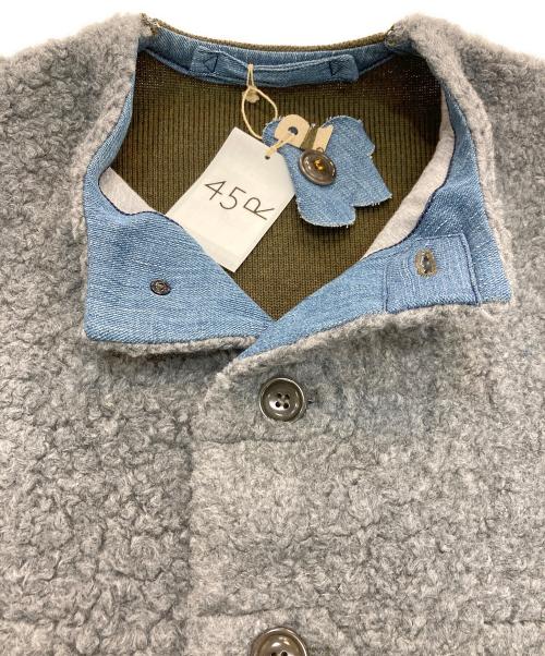 45R（フォーティファイブ・アール）45R (フォーティファイブ・アール) ボア×USモーのベスト グレー サイズ:02の古着・服飾アイテム