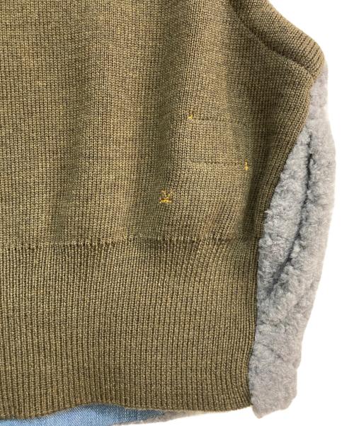 45R（フォーティファイブ・アール）45R (フォーティファイブ・アール) ボア×USモーのベスト グレー サイズ:02の古着・服飾アイテム