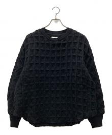 TAAKK（ターク）の古着「SUPER BIG WAFFLE PULLOVER」｜ブラック