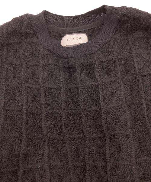 TAAKK（ターク）TAAKK (ターク) SUPER BIG WAFFLE PULLOVER ブラック サイズ:1の古着・服飾アイテム