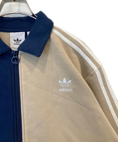 adidas（アディダス）adidas (アディダス) M FLEECE JKT ジャケット ネイビー×ベージュ サイズ:Mの古着・服飾アイテム