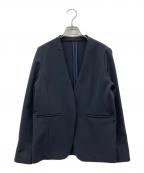 SOEJUソージュ）の古着「ストレッチファインノーカラージャケット」｜ダークネイビー系