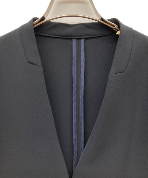 SOEJU（ソージュ）SOEJU (ソージュ) ストレッチファインノーカラージャケット ダークネイビー系 サイズ:Mの古着・服飾アイテム
