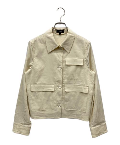 theory（セオリー）theory (セオリー) GOOD CRUNCH W CASUAL LS JKT アイボリー サイズ:Sの古着・服飾アイテム