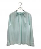 theory luxeセオリーリュクス）の古着「GALI MARVINEギャザーブラウス」｜ミントグリーン