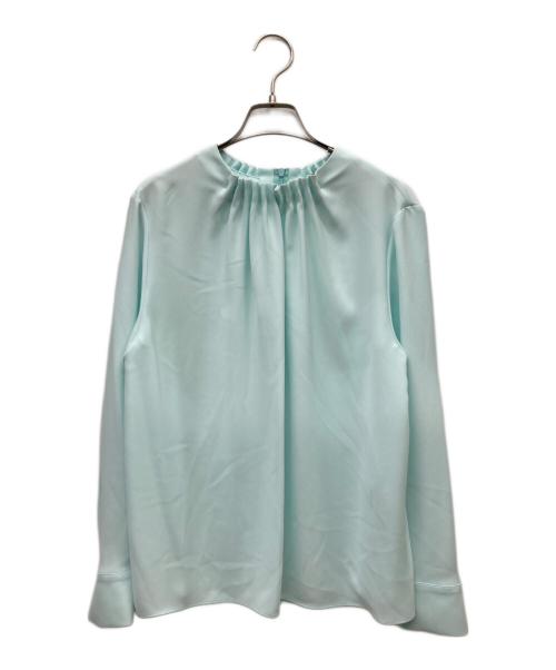 theory luxe（セオリーリュクス）theory luxe (セオリーリュクス) GALI MARVINEギャザーブラウス ミントグリーン サイズ:38の古着・服飾アイテム