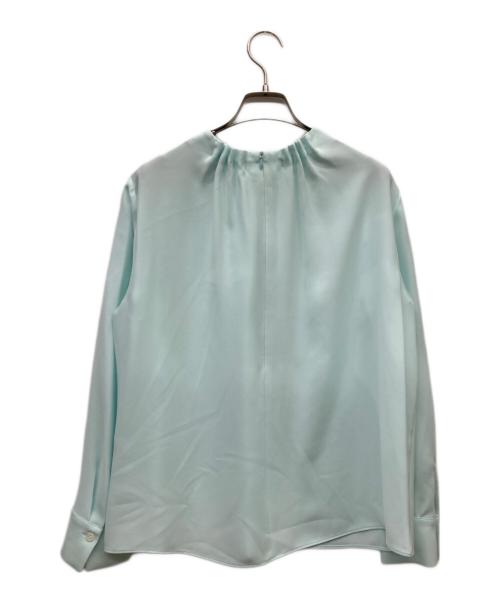 theory luxe（セオリーリュクス）theory luxe (セオリーリュクス) GALI MARVINEギャザーブラウス ミントグリーン サイズ:38の古着・服飾アイテム