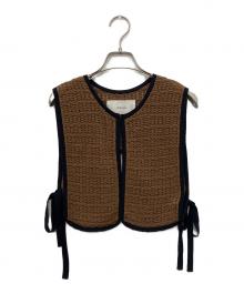 TODAYFUL（トゥデイフル）の古着「Cordyarn Piping Vest」｜ブラウン