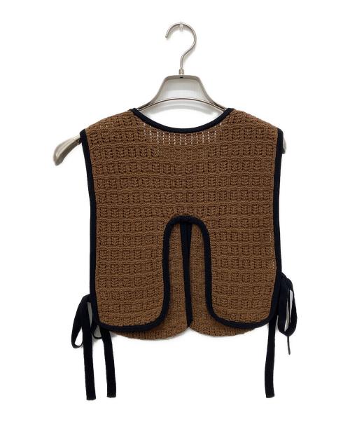 TODAYFUL（トゥデイフル）TODAYFUL (トゥデイフル) Cordyarn Piping Vest ブラウン サイズ:Freeの古着・服飾アイテム