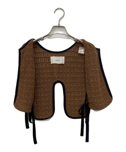 TODAYFUL（トゥデイフル）TODAYFUL (トゥデイフル) Cordyarn Piping Vest ブラウン サイズ:Freeの古着・服飾アイテム