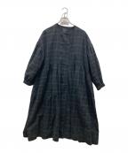 オオカミとフクロウオオカミトフクロウ）の古着「ハリネズミのエクリュ ワンピース」｜ブラック