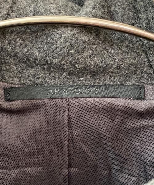 AP STUDIO（エーピーストゥディオ）AP STUDIO (エーピーストゥディオ) モッサオーバーフーディーコート グレー サイズ:36の古着・服飾アイテム