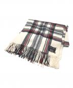 JOSHUA ELLISジョシュア エリス）の古着「ウールアンゴラストール」｜アイボリー×グレー