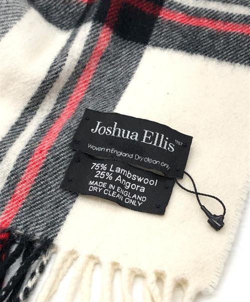JOSHUA ELLIS（ジョシュア エリス）JOSHUA ELLIS (ジョシュア エリス) ウールアンゴラストール アイボリー×グレー サイズ:下記参照の古着・服飾アイテム