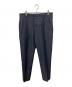 JOHN SMEDLEY（ジョンスメドレー）の古着「ウールリネンパンツ スラックス」｜ネイビー