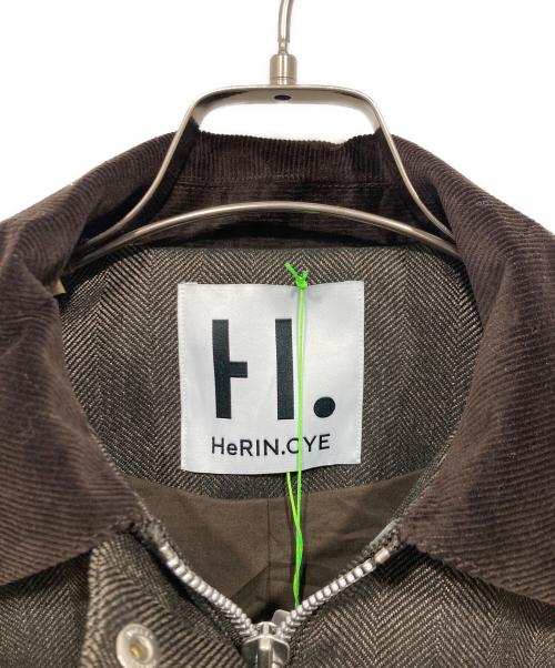 HeRIN.CYE（ヘリンドットサイ）HeRIN.CYE (ヘリンドットサイ) Herringbone loose jacket/ヘリンボーン ブラウン サイズ:Freeの古着・服飾アイテム