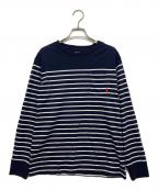 POLO RALPH LAURENポロ・ラルフローレン）の古着「ボーダーカットソー」｜ネイビー