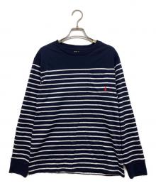 POLO RALPH LAUREN（ポロ・ラルフローレン）の古着「ボーダーカットソー」｜ネイビー