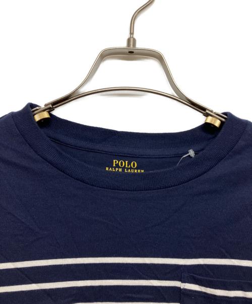 POLO RALPH LAUREN（ポロ・ラルフローレン）POLO RALPH LAUREN (ポロ・ラルフローレン) ボーダーカットソー ネイビー サイズ:160の古着・服飾アイテム