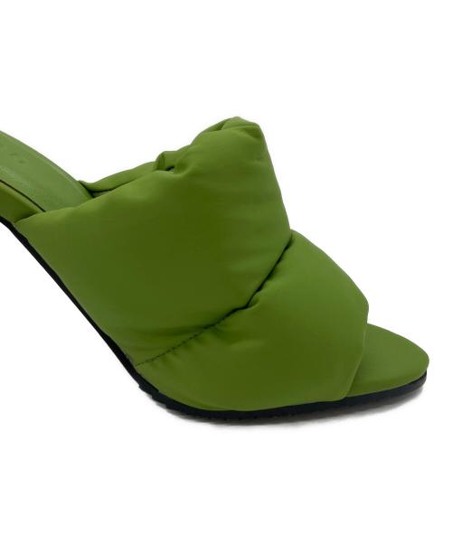 YELLO（イエロ）YELLO (イエロ) NOIR MULES　ノワール ミュール 黄緑 サイズ:Mの古着・服飾アイテム