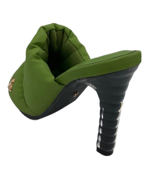 YELLO（イエロ）YELLO (イエロ) NOIR MULES　ノワール ミュール 黄緑 サイズ:Mの古着・服飾アイテム