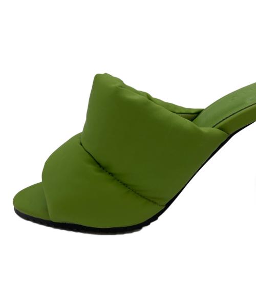 YELLO（イエロ）YELLO (イエロ) NOIR MULES　ノワール ミュール 黄緑 サイズ:Mの古着・服飾アイテム