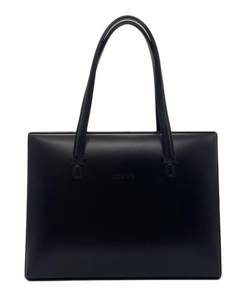 LOEWE（ロエベ）LOEWE (ロエベ) スクエアハンドバッグ ブラックの古着・服飾アイテム