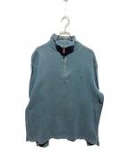 POLO RALPH LAURENポロ・ラルフローレン）の古着「ハーフジップスウェット」｜グリーン