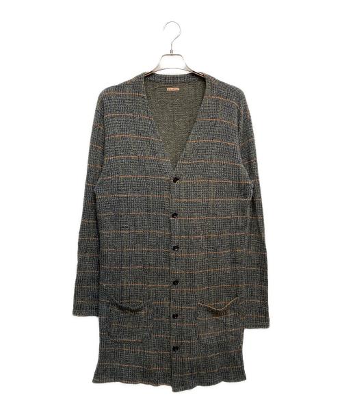 KAPITAL（キャピタル）KAPITAL (キャピタル) エルボーパッチロングカーディガン グレー サイズ:Sの古着・服飾アイテム