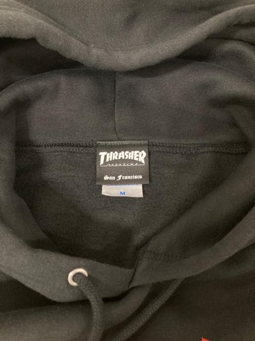 THRASHER（スラッシャー）THRASHER (スラッシャー) プルオーバーパーカー ブラック サイズ:Mの古着・服飾アイテム