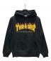 THRASHER（スラッシャー）の古着「プルオーバーパーカー」｜ブラック