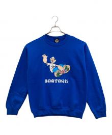 DOG TOWN×POPEYE（ドッグ タウン×ポパイ）の古着「クルーネックスウェット」｜ブルー