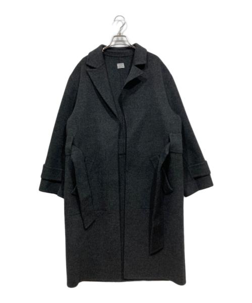 POSTELEGANT（ポステレガント）POSTELEGANT (ポステレガント) WOOL REVER COAT グレー サイズ:38の古着・服飾アイテム