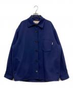 MARNIマルニ）の古着「SINGLE-BREASTED SHIRT JACKET」｜ネイビー