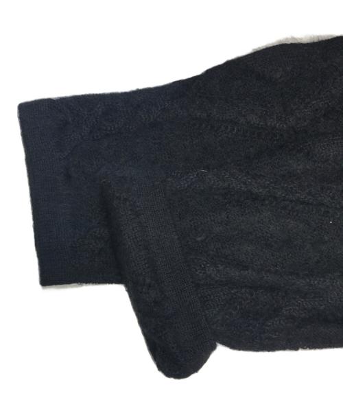 Christian Dior（クリスチャン ディオール）Christian Dior (クリスチャン ディオール) フーデッドニットカーディガン ブラック サイズ:Mの古着・服飾アイテム