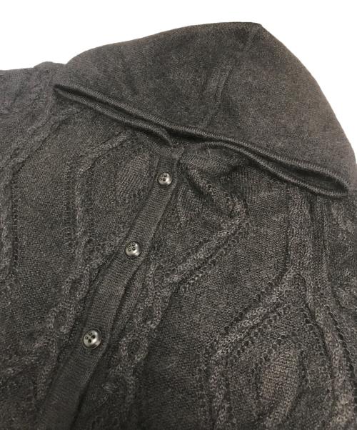 Christian Dior（クリスチャン ディオール）Christian Dior (クリスチャン ディオール) フーデッドニットカーディガン ブラック サイズ:Mの古着・服飾アイテム