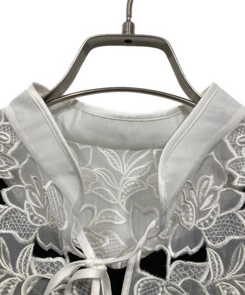 Snidel（スナイデル）Snidel (スナイデル) レースカラーニットプルオーバー ブラック サイズ:Freeの古着・服飾アイテム