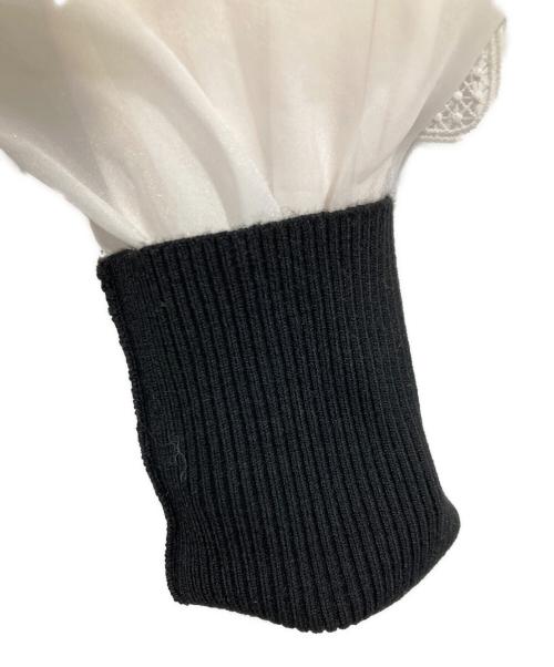 Snidel（スナイデル）Snidel (スナイデル) レースカラーニットプルオーバー ブラック サイズ:Freeの古着・服飾アイテム